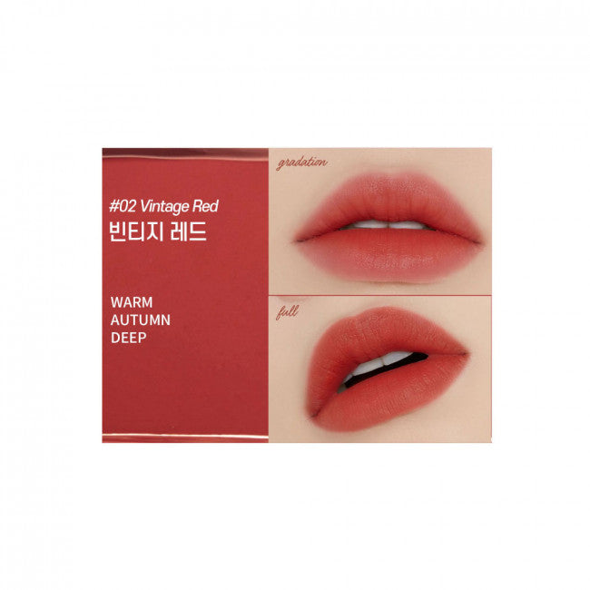 etude house fixing tint asian authentic genuine original korean skincare montreal toronto calgary canada thekshop thekshop.ca natural organic vegan cruelty-free cosmetics kbeauty vancouver free shipping  02 vintage red