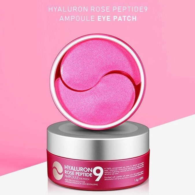 MEDI-PEEL Hyaluron Rose Peptide 9 Ampoule Eye Patch asian authentic genuine original korean skincare montreal toronto calgary canada thekshop thekshop.ca natural organic vegan cruelty-free cosmetics kbeauty vancouver free shipping clean beauty routine skin makeup 