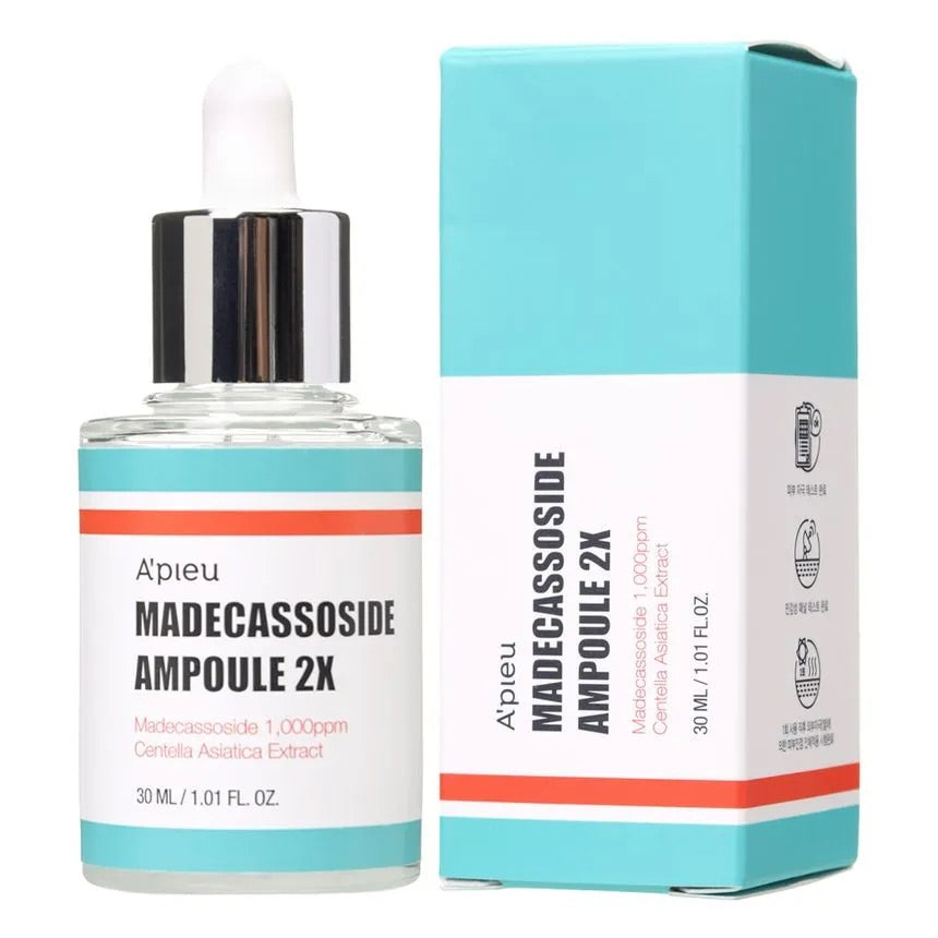 A'PIEU - Madecassoside Ampoule 2X asian authentic genuine original korean skincare montreal toronto canada thekshop thekshop.ca natural organic vegan cruelty-free cosmetics kbeauty vancouver free shipping