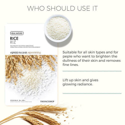 THE FACE SHOP Real Nature Rice Face Mask