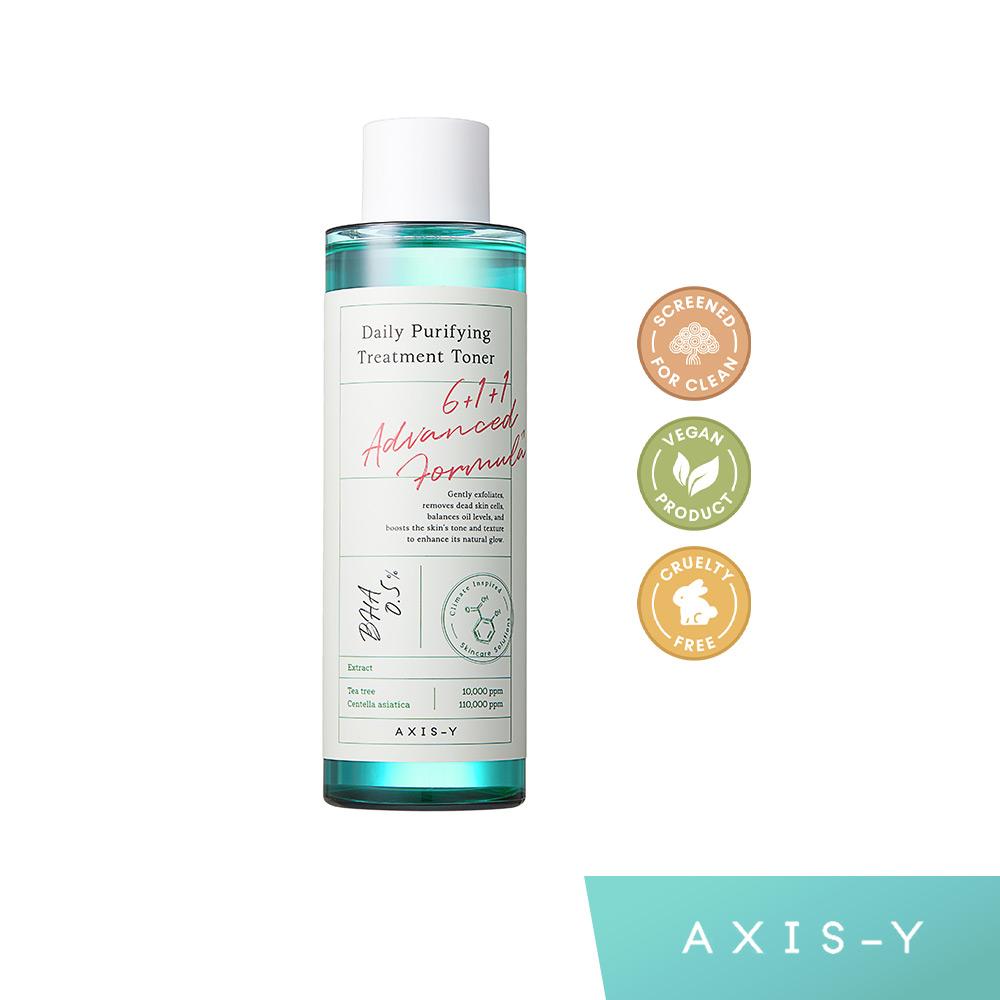 AXIS-Y Daily Purifying Treatment Toner 200 ml asian authentic genuine original korean skincare montreal toronto canada thekshop thekshop.ca natural organic vegan cruelty-free cosmetics