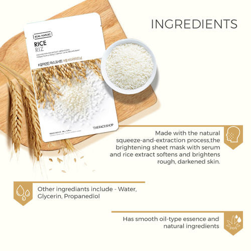 THE FACE SHOP Real Nature Rice Face Mask