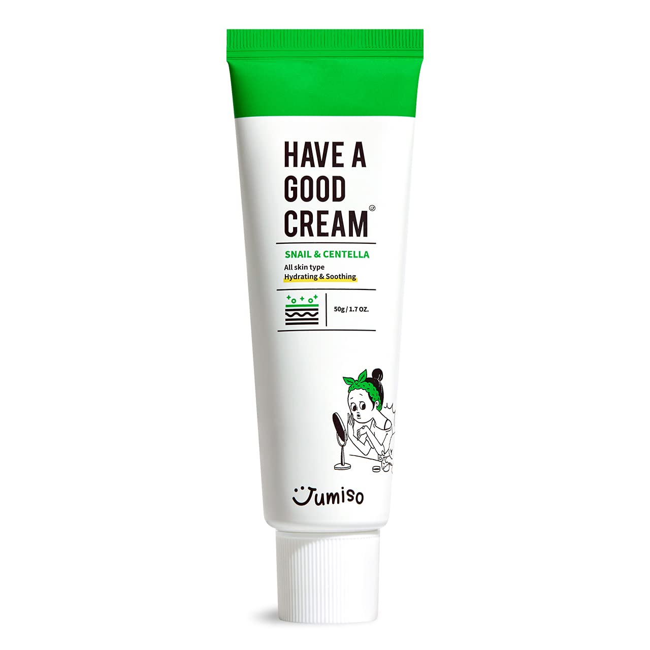 jumiso have a good cream snail & centella 50g asian authentic genuine original korean skincare montreal toronto calgary canada thekshop thekshop.ca natural organic vegan cruelty-free cosmetics kbeauty vancouver free shipping