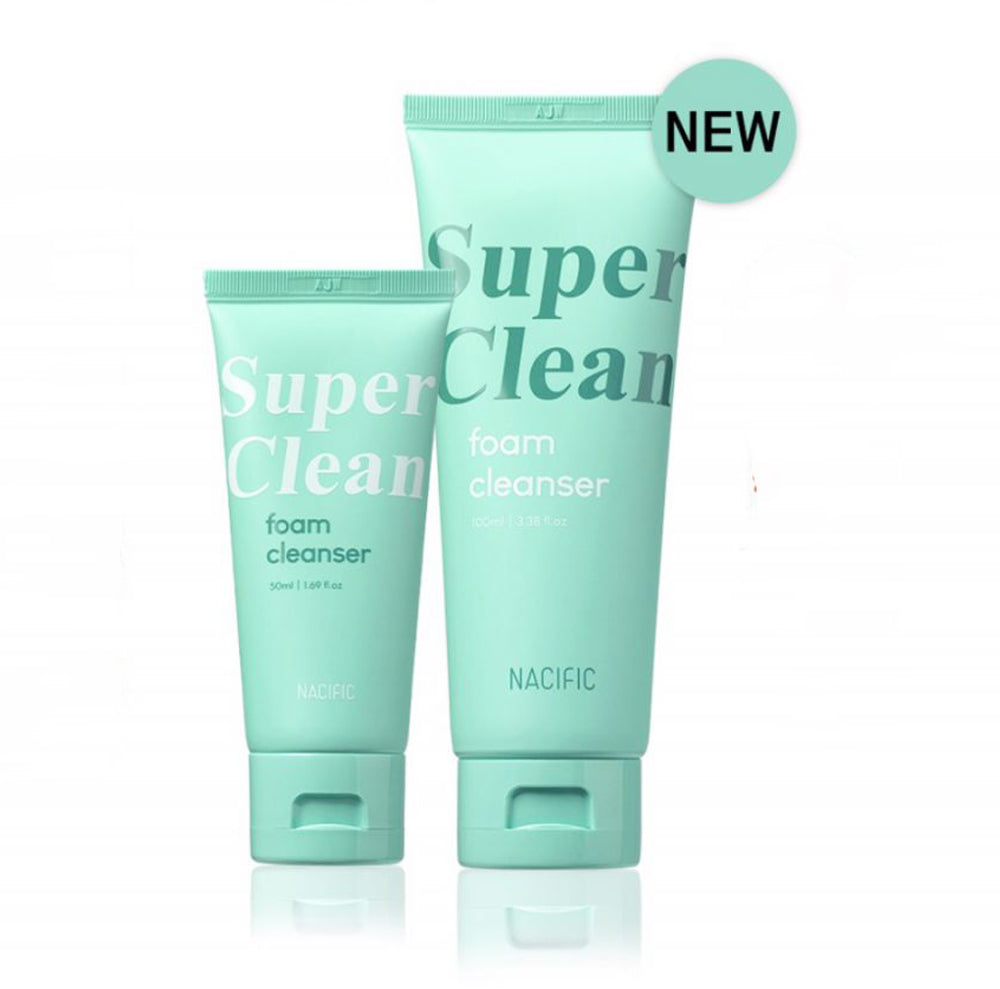 Nacific Super Clean Foam Cleanser asian authentic genuine original korean skincare montreal toronto calgary canada thekshop thekshop.ca natural organic vegan cruelty-free cosmetics kbeauty vancouver free shipping