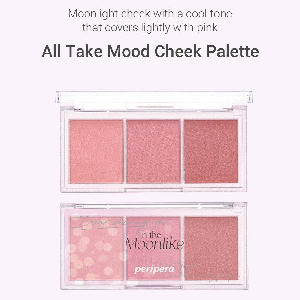 Peripera All Take Mood Cheek Palette #MOONLIKE asian authentic genuine original korean skincare montreal toronto calgary canada thekshop thekshop.ca natural organic vegan cruelty-free cosmetics kbeauty vancouver free shipping