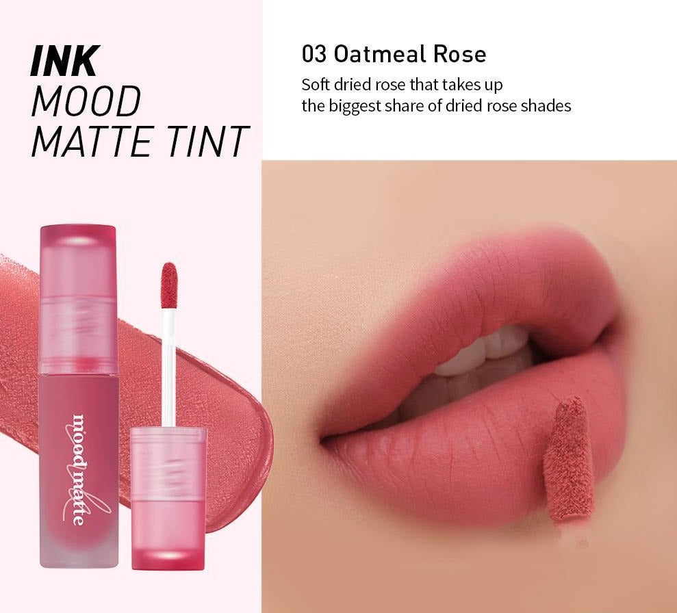 Peripera Ink Mood Matte Tint 03_Oatmeal_Rose asian authentic genuine original korean skincare montreal toronto canada thekshop thekshop.ca natural organic vegan cruelty-free cosmetics kbeauty vancouver free shipping