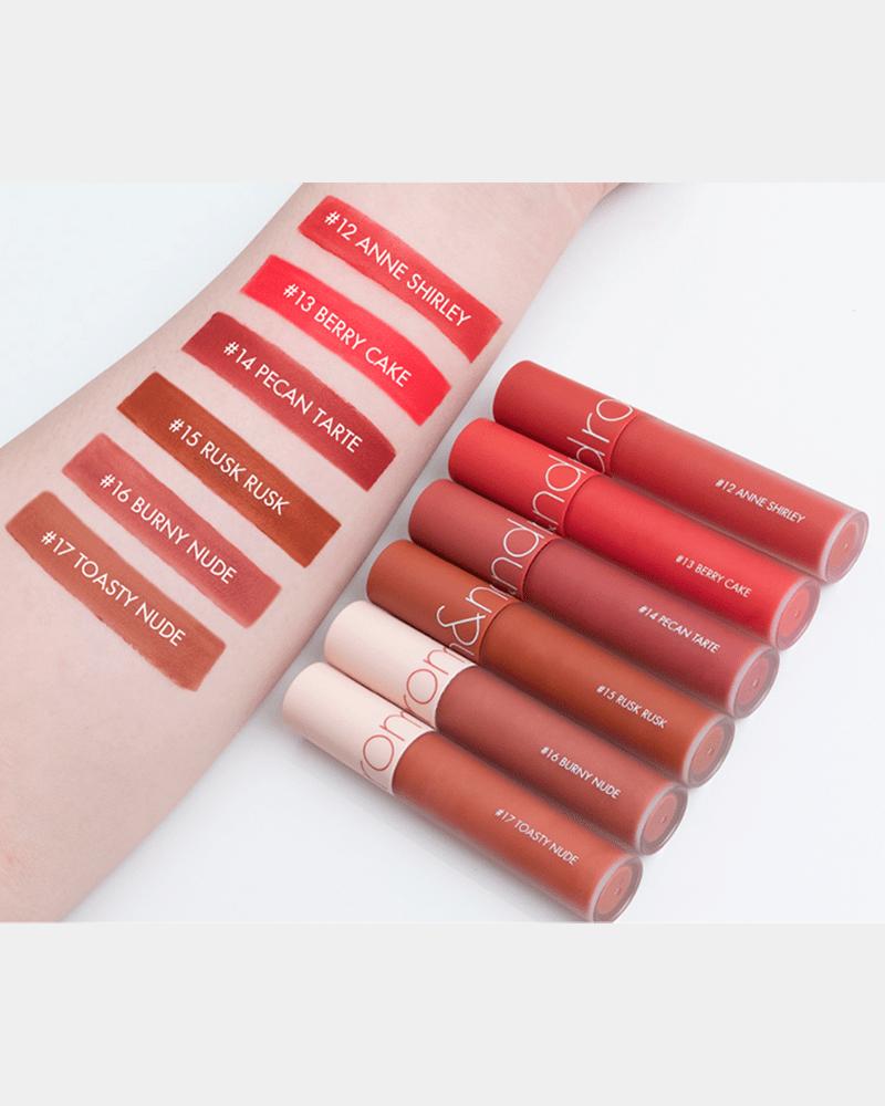 rom&nd Zero Velvet Tint: Baked Velvet asian authentic genuine original korean skincare montreal toronto canada thekshop thekshop.ca natural organic vegan cruelty-free cosmetics kbeauty vancouver free shipping 