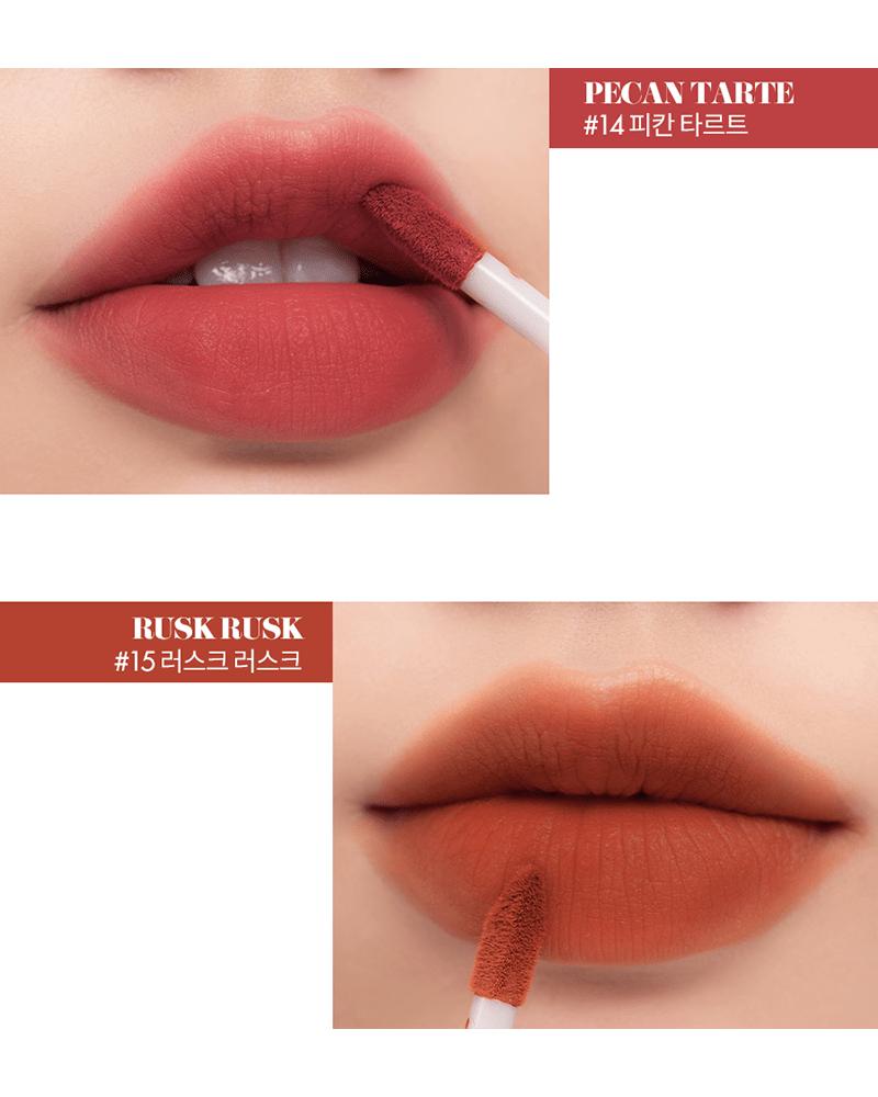 rom&nd Zero Velvet Tint: Baked Velvet asian authentic genuine original korean skincare montreal toronto canada thekshop thekshop.ca natural organic vegan cruelty-free cosmetics kbeauty vancouver free shipping  swatch