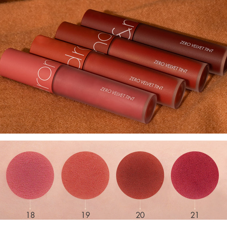 rom&nd Zero Velvet Tint Autumn Knit Series asian authentic genuine original korean skincare montreal toronto canada thekshop thekshop.ca natural organic vegan cruelty-free cosmetics kbeauty vancouver free shipping