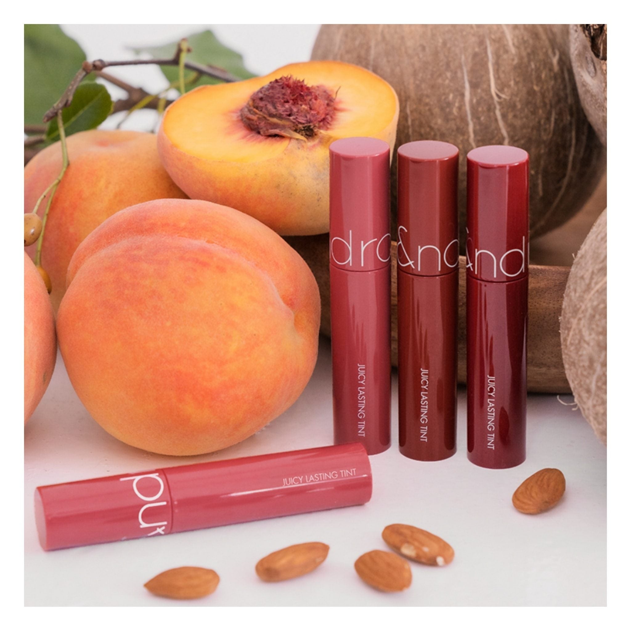 romand - juicy lasting tint autumn fruit series asian authentic genuine original korean skincare montreal toronto canada thekshop thekshop.ca natural organic vegan cruelty-free cosmetics kbeauty vancouver free shipping makeup lip tint romand 