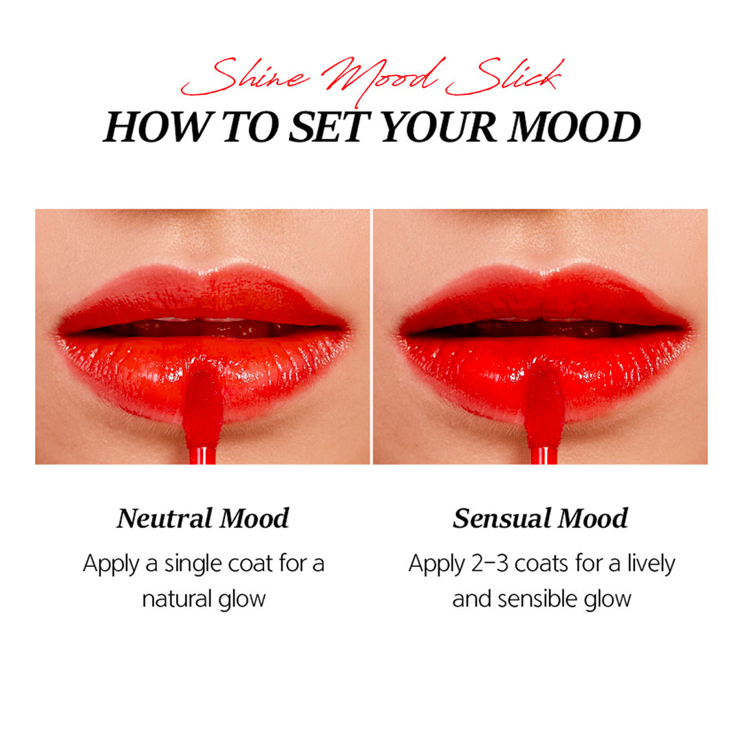 Nacific Shine Mood Slick Lip Tint asian authentic genuine original korean skincare montreal toronto calgary canada thekshop thekshop.ca natural organic vegan cruelty-free cosmetics kbeauty vancouver free shipping  swatches